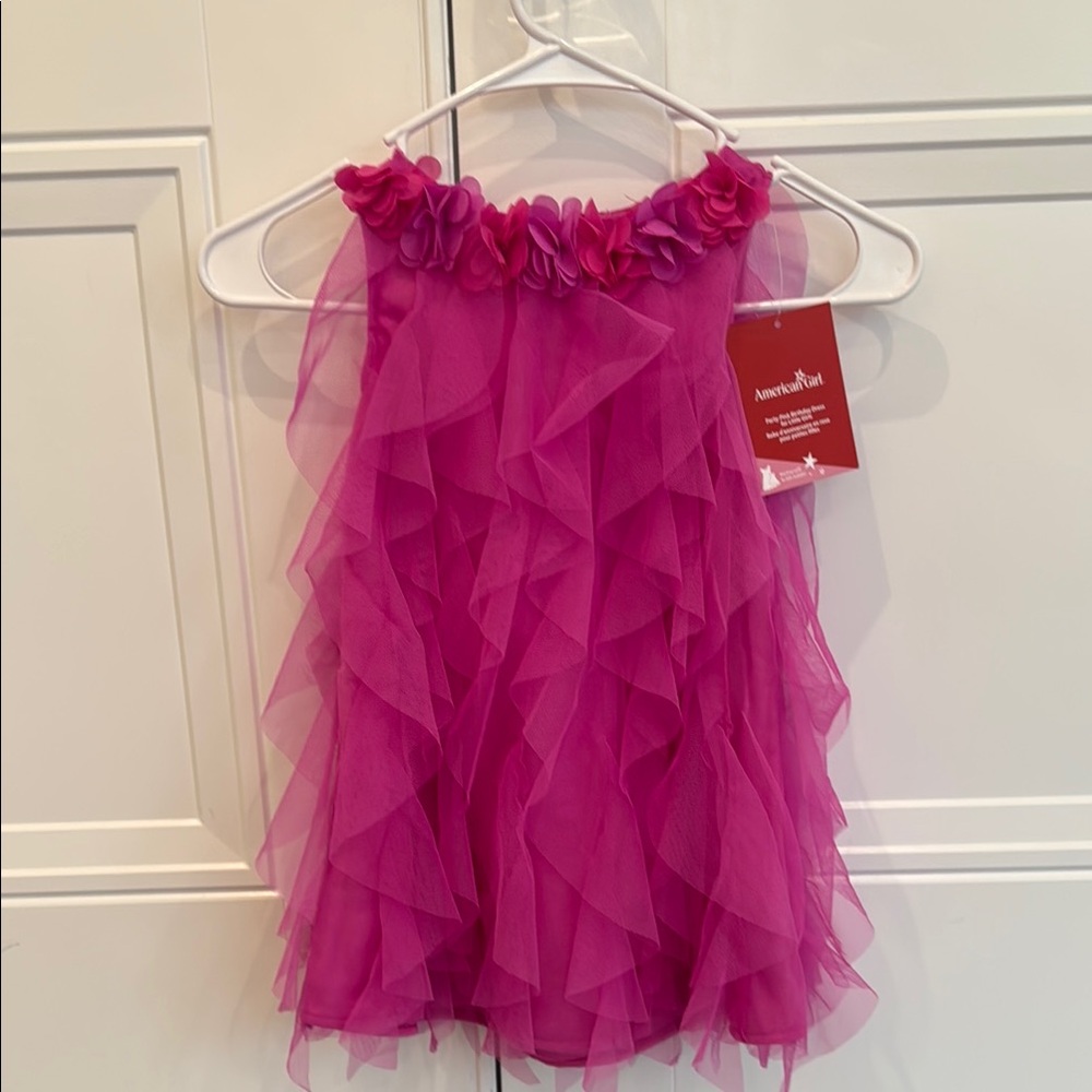 American Girl Pink Ruffled Birthday Dress for Girls (not dolls) size 4